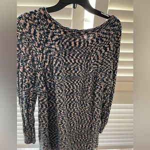 Lularoe sweater dress chenille, pink and blue